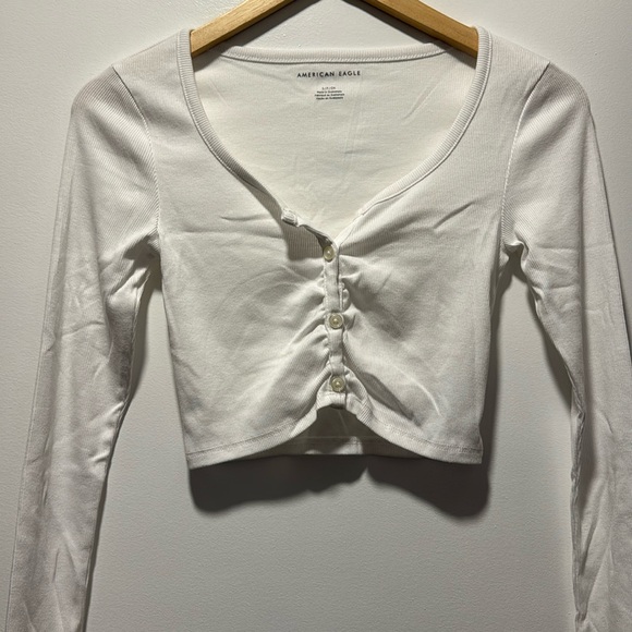 American Eagle Cropped Long Sleeve - Picture 2 of 7